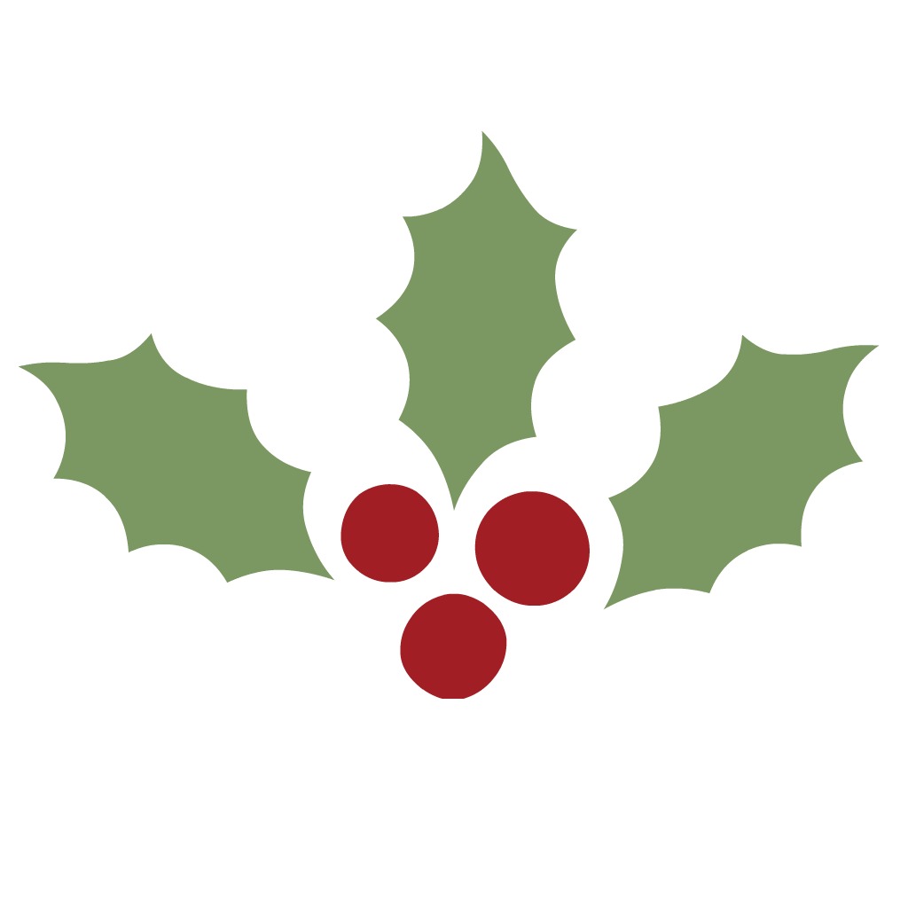 Template Of A Holly Leaf