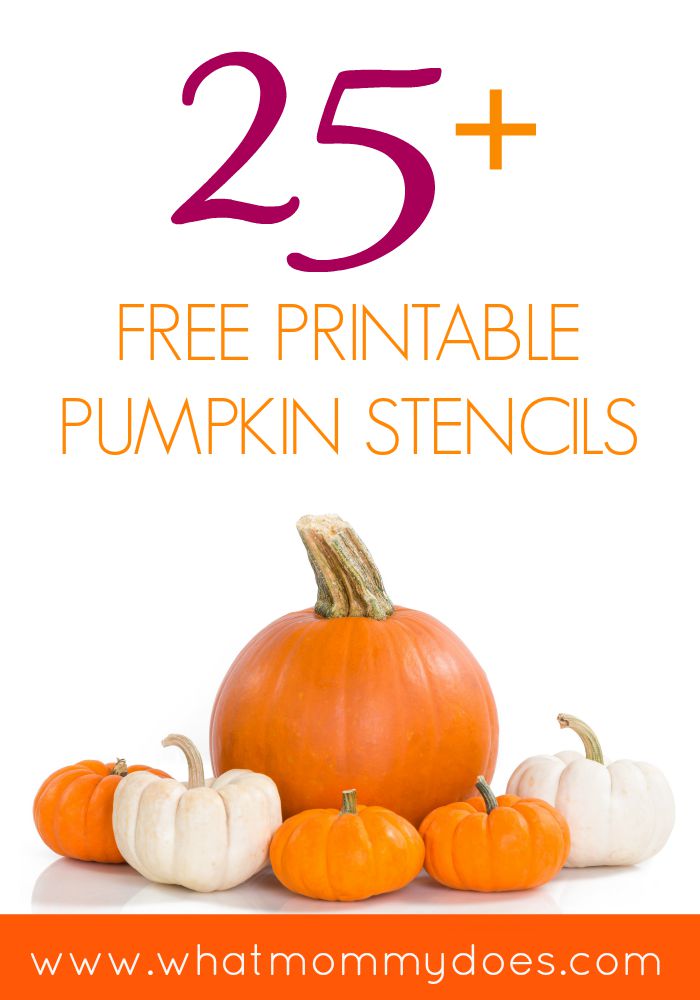 25+ Free Printable Pumpkin Stencils - What Mommy Does