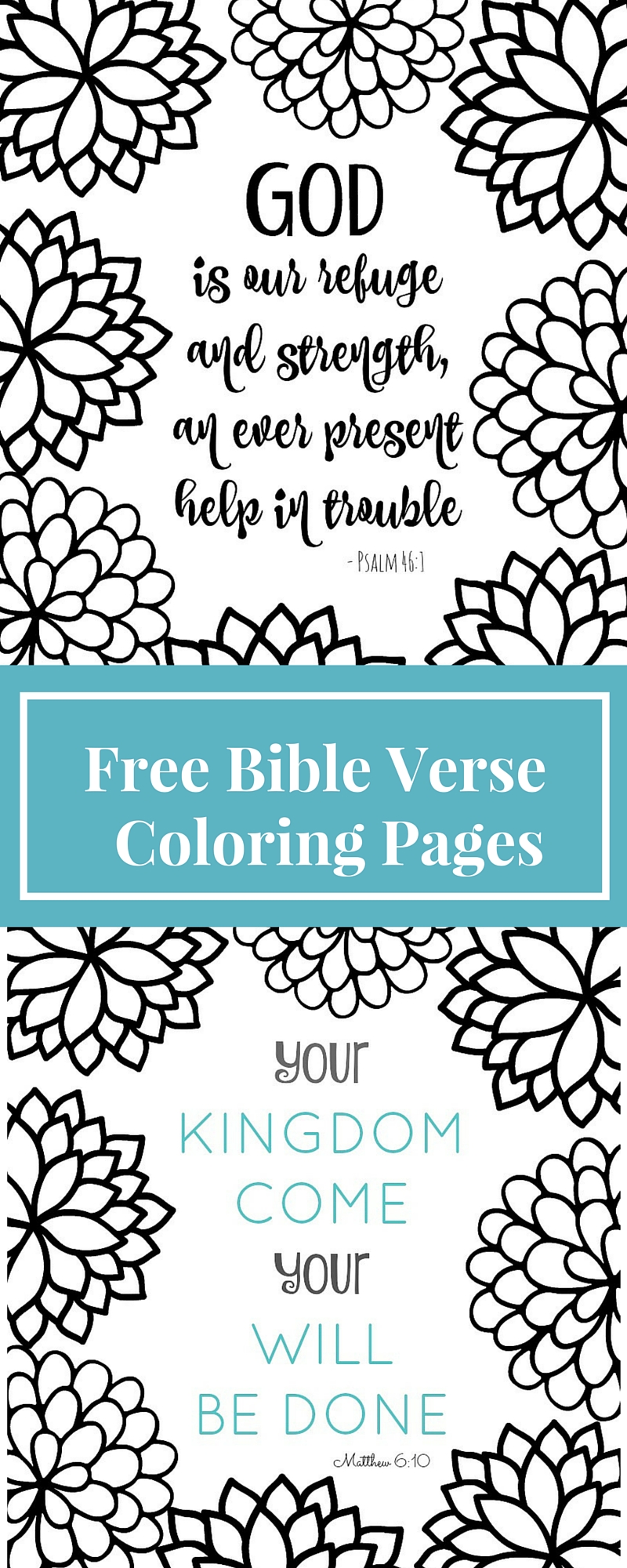 Free Printable Bible Verse Coloring Pages with Bursting Blossoms - What